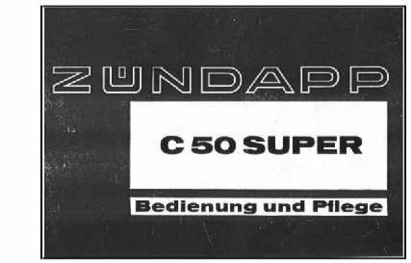 Bediehnungsanleitung C50 Super Typ441